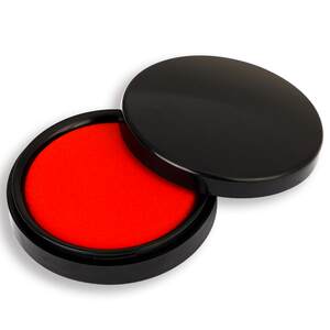 
Deli red ink pad [oily] quick-drying second-drying ink pad office supplies ink pad financial portable second-drying fast-drying red round ink ink accounting supplies ink pad box