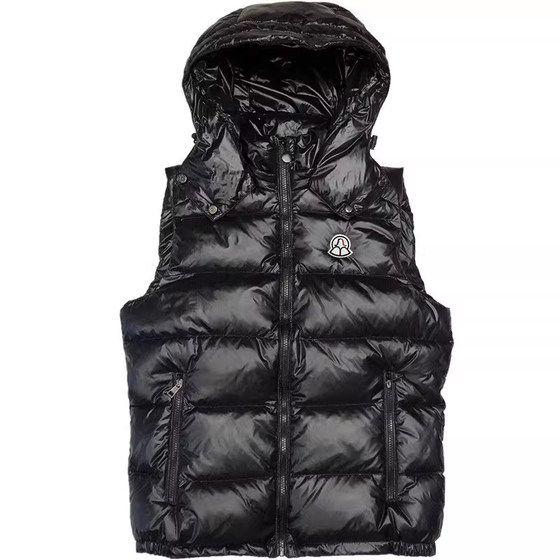 European station winter new men's down vest, fashion large size thickened clamping shoulder couple clothing vest female jacket