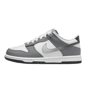 
NIKE Nike women's shoes new big children's sports shoes DUNK white and gray low-top retro casual sneakers HM9617-001