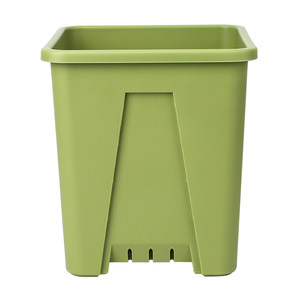 
Square pot pot blueberry large size large diameter three generation square green mountain breathable root control plastic gallon flower pot household use