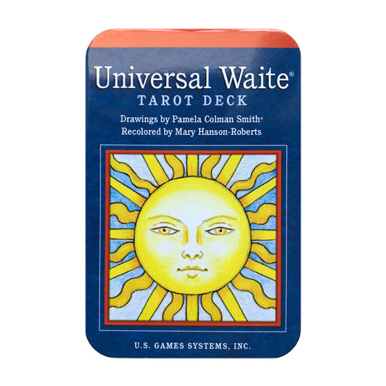 Imported genuine Universal Waite Tarot iron box portable version Universal Waite Pocket