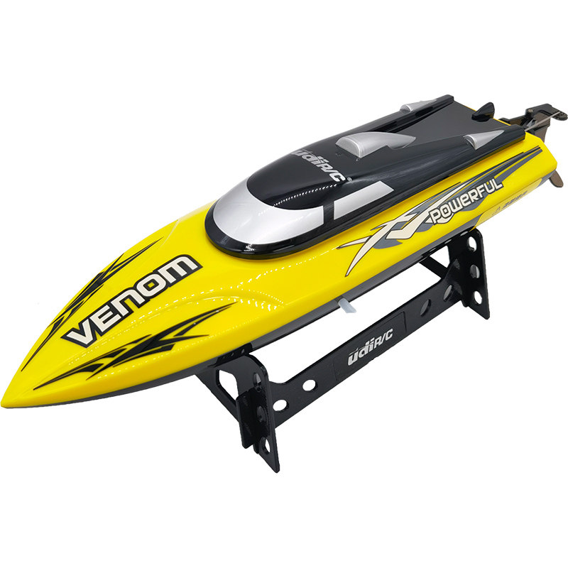 Kavolet Ferngesteuertes Boot – Wasserdichtes Stuntboot Für Pool & See, Mit 2,4 GHz Fernsteuerung, Schwarz-gelb