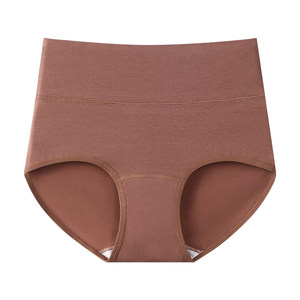 
Fenten high waist belly-closing underwear for women's pure cotton 7a-grade antibacterial 2025 new traceless large-size girls' shorts