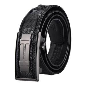 
Hush Puppies high-end inner wear belt men's gift genuine business crocodile leather pants genuine leather belt wooden gift box