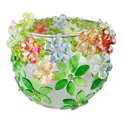 DIY candlestick glass cup glass mosaic vase handmade parent-child educational toys home creative birthday gift