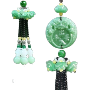 Auto pendant gourd, car traversal ornament rearview mirror decorative pendant in and out of Ping An car interior decorative supplies