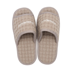 
Korean silent slippers wooden floor non-slip cotton slippers home floor heating cloth sole women's slippers autumn and winter machine-washable slippers