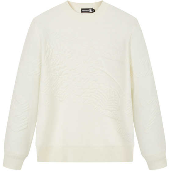 
BM light luxury men's high-end knight embossed retro men's sweater 2023 new wool sweater jacket autumn