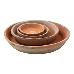 
Flower pot tray, stone pot, red pottery pot, mud tiles, pot bottom, flower tray, moss ball balcony water tray base shallow mouth clay