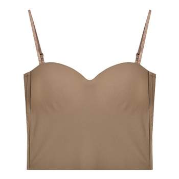 200Jin [Jin is equal to 0.5kg] Large size ice silk seamless camisole for women in autumn and winter with breast pads and sexy tight bottoming top