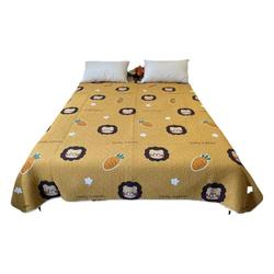 Cartoon Pure Cotton Bed Cover Sheet Quilted Quilted Anti-slip And Anti-wrinkle Double-sided Available For All Seasons Single Piece