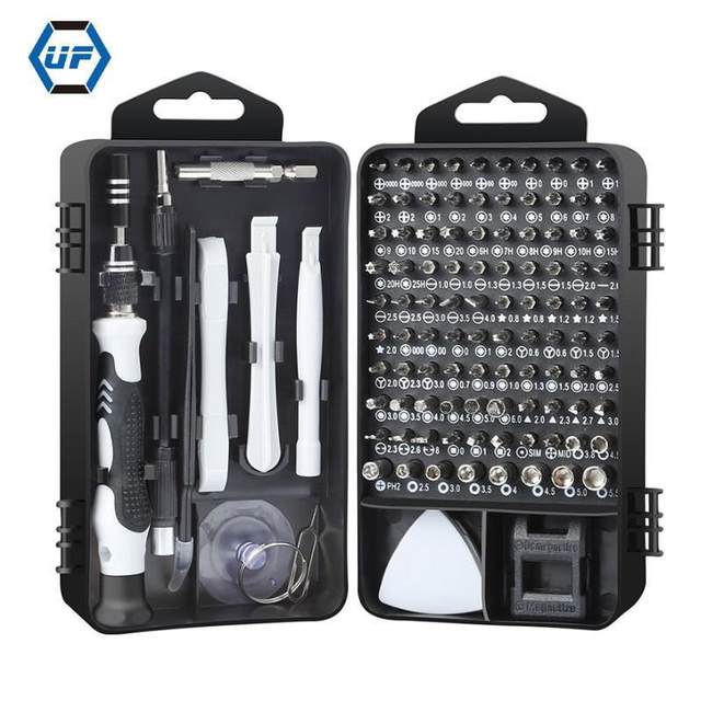 117-in-1 screwdriver set multi-functional mobile phone digital repair tool Chrome vanadium steel 119 screwdriver set