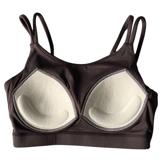 
Running sports underwear fixed cup anti-vibration high-intensity fitness bra beautiful back quick-drying integrated yoga vest gather