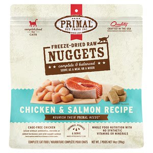
Primal organic raw bone and meat freeze-dried staple cat food small fresh brick high protein 397g