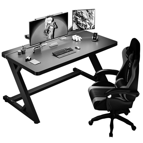 
E-sports table desktop computer table thickened two-stage game office learning desk mechanical arm FPS player Fuxing