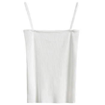 
Knitted short tube top ins French sexy small suspender belt