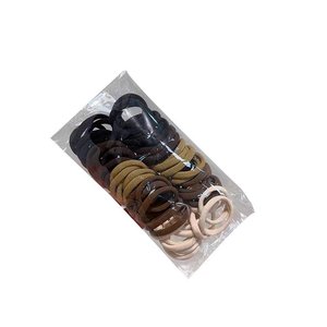 100 head ropes high -end girl leather case high -level sensory circles tie the ponytail rubber band high elastic, durable rubber band
