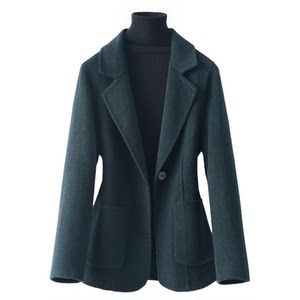 
Woolen coat women's short suit, slim fit, elegant, casual, home party, new wool velvet coat suit