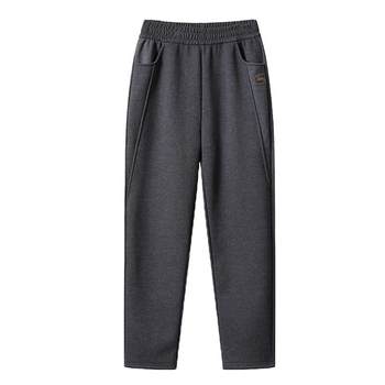 Mom's woolen pants autumn and winter fleece casual pants for outer wear