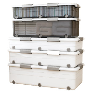 
Under-the-bed storage box household flat pull-out drawer-type clothes quilt under bed plastic organizing storage box storage box