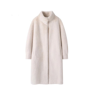 Haining fur whole mink water mink water hairs outer women's long -knee fur all -in -one young female mink coat winter
