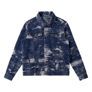 
Yuxi original design high-quality men's denim jacket fashionable versatile casual jacket top coat 103
