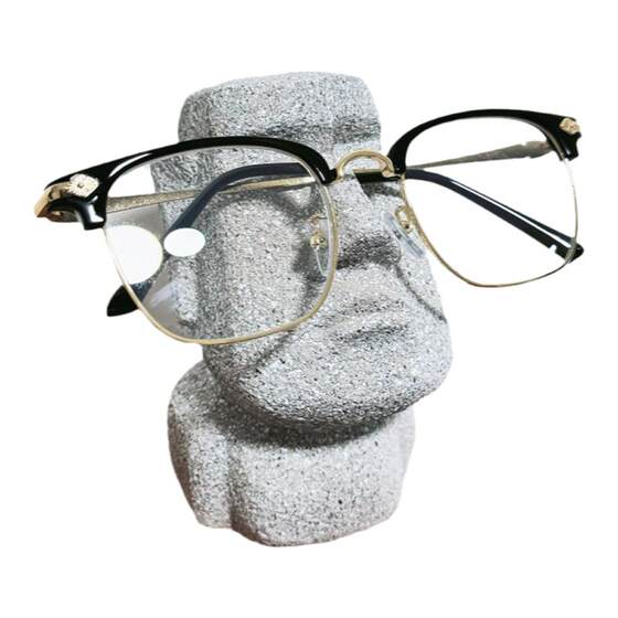 'Wear a glasses to the primitive people' Mo Ai Stone Statue Easter Island Fun Swing Motor Creative Glasses Book Gift
