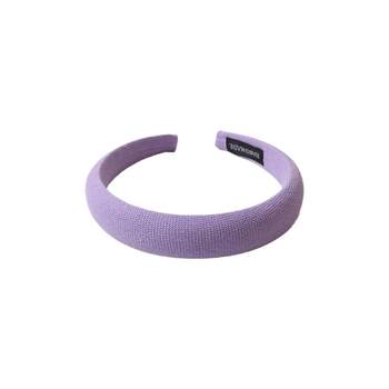 High-end purple headband for women, high skull headband