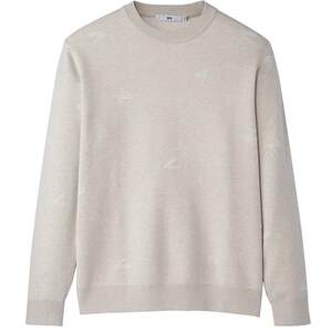 
HLA/Heilan House fashion jacquard round neck sweater 2025 autumn and winter new warm long-sleeved pullover sweater for men