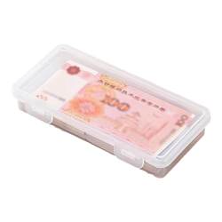 Change storage large-capacity cash storage box coin banknote coin transparent organizing box RMB household box