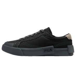 FILA FUSION Fila Fashion Brand Men's Shoes 2025 Autumn New Couple POP Skateboard Shoes Black Canvas Shoes Women's Shoes