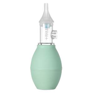 
October crystallized baby nasal aspirator for newborn babies to remove boogers, snot, and nasal congestion artifact manual cleaner