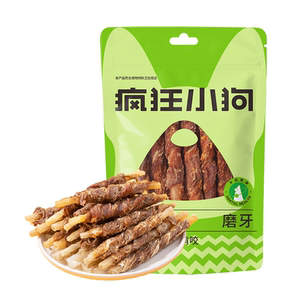 
Crazy Puppy Snacks Teeth Sticks, Bite-resistant Chicken and Duck Meat Kraft Rolls, Small Dog Pets, Teddy Puppies, Teeth Cleaning Bones