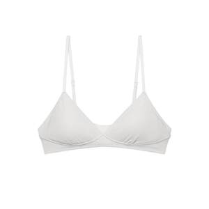 
Orange label inside and outside, elastic cotton triangle cup bra, small breasts, thin shoulder straps, no steel ring bra, summer thin style NEIWAI