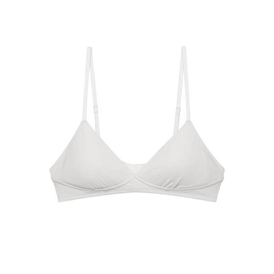 
Orange label inside and outside, elastic cotton triangle cup bra, small breasts, thin shoulder straps, no steel ring bra, summer thin style NEIWAI