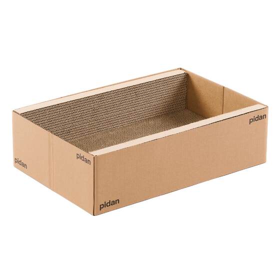 Pidan cardboard box cat scratching board corrugated cardboard cat nest wear-resistant cat toy cat scratching board nest claw grinder
