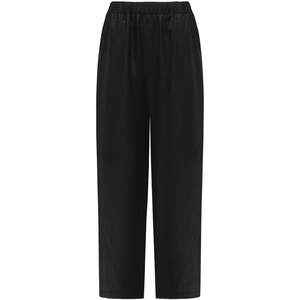 
COCOBELLA quiet luxury style origami embossed harem pants, feminine nine-point casual black cigarette pants PA3045