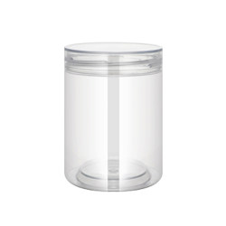 Crystal lid food grade empty bottle sealed jar with lid