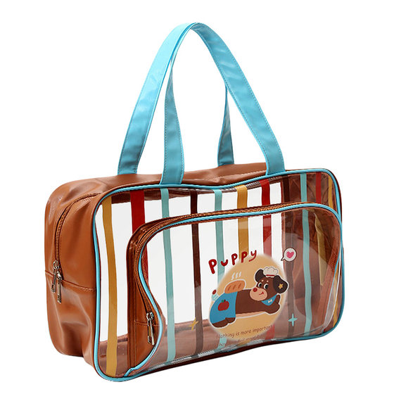 
Dry and wet separate swimming bag children's large capacity women's waterproof girls' jelly travel special washing and swimsuit storage bag