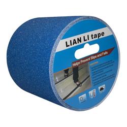 Lian Li Tape Blue Anti-slip Floor Tape High Viscosity Frosted Wear-resistant Strips Stairs Frosted Steps Anti-wrestling Rubber Strips 10 Cm Wide * 5 Meters Long