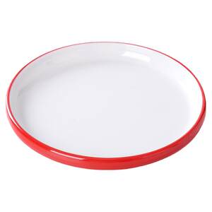 
Round plate melamine noodles small stir-fry plate Internet celebrity tableware round deep dish restaurant commercial fast food hot and cold dish plate