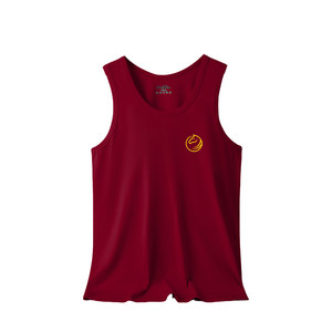 
2026 Year of the Horse Zodiac Year Vest Men's Burgundy Cotton Suspender Thin Vest Waistcoat Large Size Underwear Set