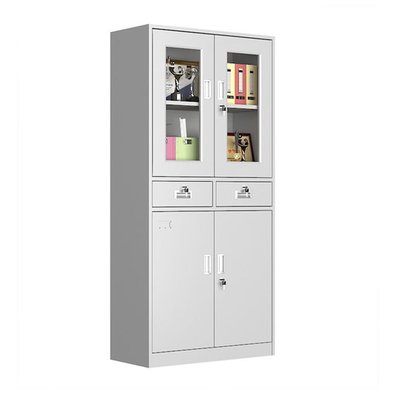 
Double-section iron filing cabinet office steel filing cabinet financial voucher cabinet information cabinet storage tool cabinet