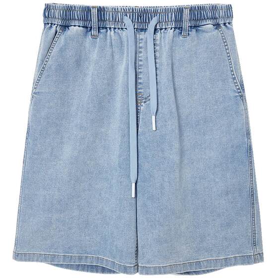 
[Coolness] Jack Jones Denim Shorts Men's Spring 2026 Thin Light Blue Loose Stretch Five-Point Pants Men's Wear