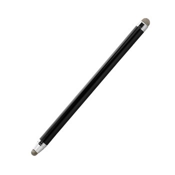 Universal touch screen pen for mobile phones and tablets with double cloth heads