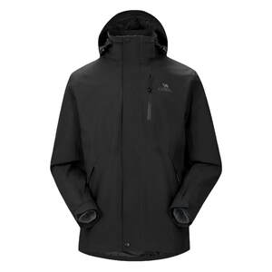 
Camel 3514 Jacket Men's Three-in-One Jacket Women's Outdoor Heavy Rain Waterproof Windproof Black Mountaineering Clothing