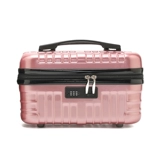 Портативный чемодан, вместительная и большая косметичка, сумка через плечо, водонепроницаемый косметический ящик для хранения, 16 дюймов