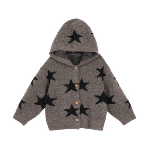 
Little O Dad Baby Boys and Girls Baby Hooded Knitted Cardigan Sweater Spring Warm Top Baby Fashionable Jacket