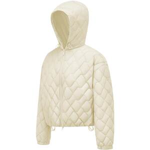 
Bosideng's new women's loose casual diamond quilted hooded short warm and light down jacket