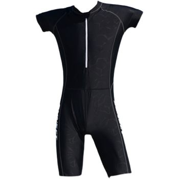 Plus size men's black swimsuit breathable and quick drying